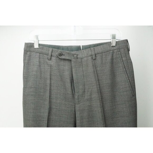 Incotex Gray Nailhead S100s Natural Stretch Dress Pants Trousers 46 EU Brand NEW